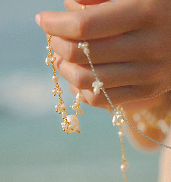 Fashion jewellery collection — rings, necklaces and earrings